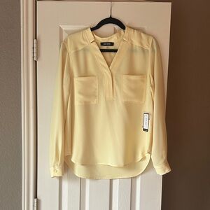 Nine West Butter Yellow Women's Blouse